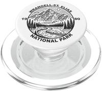 Parque Nacional Wrangell St Elias, Alaska, 1980 Estilo Vintage PopSockets PopGrip para MagSafe