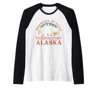Parque Nacional Wrangell St Elias Camiseta Manga Raglan