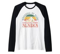 Parque Nacional Wrangell St. Elías Camiseta Manga Raglan
