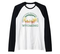 Parque Nacional Yellowstone Camiseta Manga Raglan