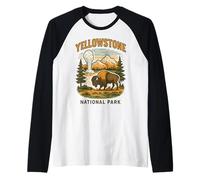 Parque Nacional Yellowstone Camiseta Manga Raglan