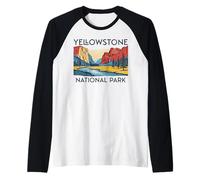 Parque Nacional Yellowstone Camiseta Manga Raglan
