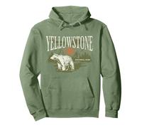 Parque Nacional Yellowstone Forest Bear Senderismo al Aire Sudadera con Capucha