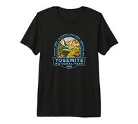 Parque Nacional Yosemite California USA Retro Senderismo Camping Camiseta Premium