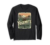 Parque Nacional Yosemite California USA Vintage Travel Design Manga Larga