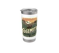 Parque Nacional Yosemite California USA Vintage Travel Design Vaso térmico de acero inoxidable de doble pared