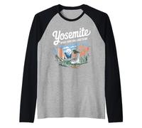 Parque Nacional Yosemite Montaña Naturaleza California Camiseta Manga Raglan