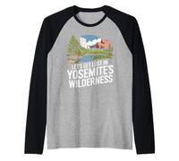 Parque Nacional Yosemite Montaña Naturaleza California Camiseta Manga Raglan