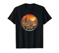 Parque Nacional Zion Puesta de Sol Cañón Desierto A Camiseta