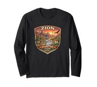 Parque Nacional Zion Utah Novedad Diseño Gráfico Souvenirs Manga Larga