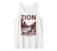 Parque Nacional Zion Utah Vintage Camiseta sin Mangas