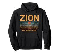 Parque Nacional Zion Utah Vintage Sudadera con Capucha