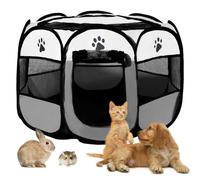 Parque para Cachorros 74 x 74 x 43 cm, Plegable para Apartamentos, BRIMOREA Katzengehege, Conejo Interior, para Parque de Perros, Gatos, Conejos y Animales pequeños Tanto en Interiores como en
