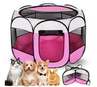 Parque para cachorros, jaula para perros plegable, 74 x 74 x 43 cm, parque para cachorros y gatos, cercado para animales pequeños para el hogar, parque para perros, gatos, conejos, interior y exterior