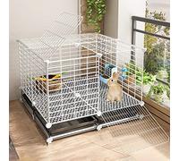 Parque para Conejos - Jaulas para Hurones y Conejos de Interior, Parque para Animales pequeños, Parque para Mascotas, Jaula para Animales pequeños con Bandejas extraíbles e Impermeables y Accesorios p