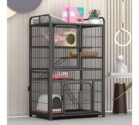 Parque para Gatos para Gatos De Interior, Jaula para Gatos, Jaulas para Mascotas para Animales Pequeños, Casetas para Gatos, Recinto para Mascotas, Casas para Gatos para Exteriores, Reforzadas Y Eng