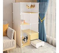 Parque para gatos: parque para mascotas, corral para gatos, recintos para gatos al aire libre, jaulas para animales pequeños con puerta y caja de arena para gatos cerrada, arena antiolor para gatitos,