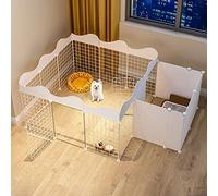 Parque para Perros - Corral para Perros en Interiores, Parque para Gatos, Parque para Mascotas de Metal, Jaula para Tienda, Perrera, Cerca Plegable para Perros, Cerca de Patio de Alambre de Metal con