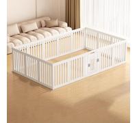 Parque para Perros Pequeños Interior con Puerta Combinación Libre Corralito para Perros Plegable Plastico con Ventosa Fija para Conejo Cercado Corral Perro(253x153CM)