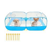 Parque Pequeños Animales - Gallinero Fondo Desmontable | Recinto Portátil Mascotas Con Protección Solar | Tienda Jaula Plegable Interior Exterior Para Cachorro Gatito Conejo Pato Cobayas Gran Área