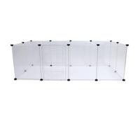 Parque plegable para cachorros, valla para perros al aire libre para patio, parque portátil con puertas para interior, autocaravana, camping (12 piezas S (30 - 59 cm/11,81-23,23 pulgadas))