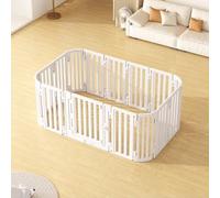 Parque Plegable para Perros Pequeños 67cm Alto Combinación Libre Corralito para Perros de Plastico con Puerta y Ventosa Fija para Jardín Patio Sala de Estar(169x103x67CM)