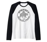 Parques Nacionales Camiseta Manga Raglan