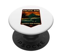 Parques Nacionales de Canadá - Pacific Rim Wilderness Océano Naturaleza PopSockets PopGrip Adhesivo