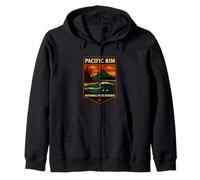Parques Nacionales de Canadá - Pacific Rim Wilderness Océano Naturaleza Sudadera con Capucha