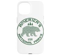 Parques Nacionales Oso Senderismo Viajes Camping Aire Libre Carcasa para iPhone 15