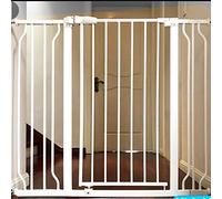Parques para Mascotas Puerta de Seguridad Extra Ancha Extensión de Ajuste a Presión Cierre Automático Puerta para Mascotas para Puertas de Escaleras para Perros Y Gatos Patio de Juegos Interior Escale