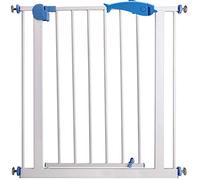 Parques para Mascotas Puerta de Seguridad Extra Ancha para Escaleras, Puertas, Puerta Metálica Montada a Presión para Mascotas, Gatos, Perros, Escaleras, Balaustres/170-179Cm