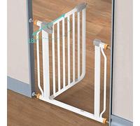 Parques para Mascotas, Puertas de Seguridad Puertas para Mascotas Extra Altas de 103 cm para Puertas de Escaleras, Separador de Ambientes de Metal Montado a Presión, Balaustres de Escalera/a/146-153Cm