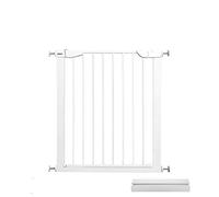 Parques para Mascotas Puertas Extra Altas para Mascotas para Puertas de Escaleras, Puerta de Seguridad Blanca de Metal con Montaje a Presión, Balaustres para Escaleras/High 91Cm/145~152Cm