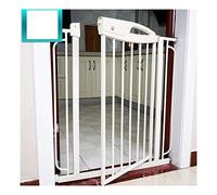 Parques para Mascotas, Puertas para Mascotas Extra Anchas Y Altas para Puertas de Escaleras, Puerta de Seguridad Blanca de Metal con Montaje a Presión, Puerta para Gatos/Perros, Balaustres de Escalera