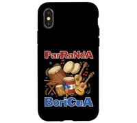 ParRaNdA Boricua Fiesta de Música Navideña Puertorriqueña Carcasa para iPhone X/XS