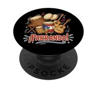 ¡Parranda! Música Navideña Puertorriqueña Boricua Navidad PopSockets PopGrip Adhesivo