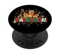 ¡Parranda! Música Navideña Puertorriqueña Congas & Bombas Tambores PopSockets PopGrip Adhesivo