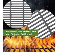 Parrilla 45 X 26CM Rost Grillgitter BBQ Hierro Fundido Esmaltado Placa Anguloso