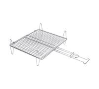 Parrilla abombada para carne o pescado de 30x35 cm.