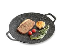 Parrilla Antiadherente Coreana, Placa Barbacoa Redonda, Sartén Parrilla Circular 30cm Gas