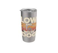 Parrilla baja y lenta con mi perro Vaso térmico de acero inoxidable de doble pared