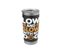 Parrilla baja y lenta con mi perro Vaso térmico de acero inoxidable de doble pared