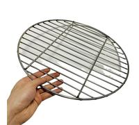 Parrilla Barbacoa Stainless Steel Round Barbecue BBQ Grill Net Meshes Racks Grid Grate Steam Camping Hiking Outdoor Mesh Wire para camping(50cm Have ears)