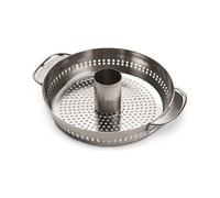 Parrilla Barbacoa Weber, Modelo 8838 , Apoyo Cocina Aves, En Inox Pulido