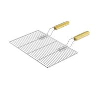 Parrilla BBQ 54 x 34 cm rectangular con asas para gas y barbacoa esférica