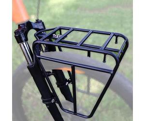 Parrilla Bicicleta Delantera | Portaequipajes Delantero para Bicicleta | Soporte Delantero para Bicicletas | Estructura Trapezoidal, Estabilizar, para Ciclismo De Larga Distancia