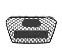 Parrilla Capó Deportivo Estilo RS5 Negra Brillante Para A5 S5 2012 2013 2014-2016 Rejillas delanteras coche(Emblema negro)