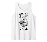 Parrilla Capybara Grill Barbacoa y Yerba Mate Camiseta sin Mangas