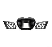 Parrilla central sin emblema negro plástico para Seat para Ibiza para Cordoba tipo 6L 2002-2009 sustituye a 6L0853654 9182921, montaje fácil, ajuste perfecto revestimiento exterior